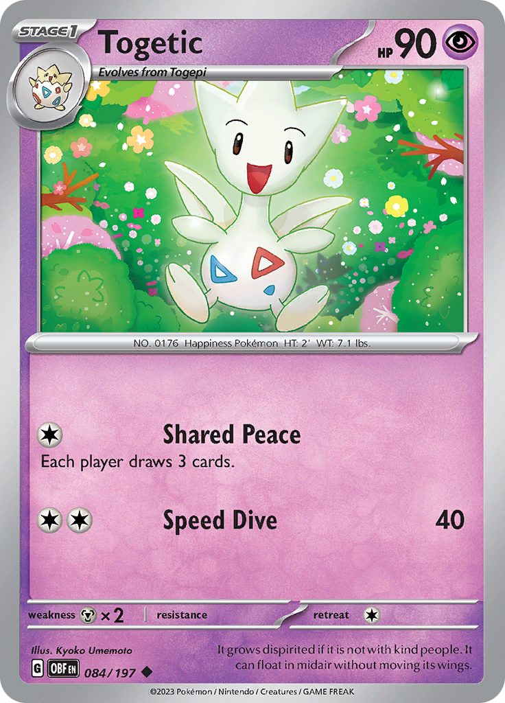 Togetic (084/197) [Scarlet & Violet: Obsidian Flames] | Exor Games Bridgewater