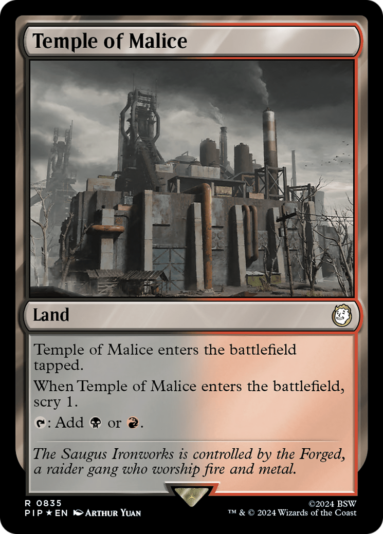 Temple of Malice (Surge Foil) [Fallout] | Exor Games Bridgewater