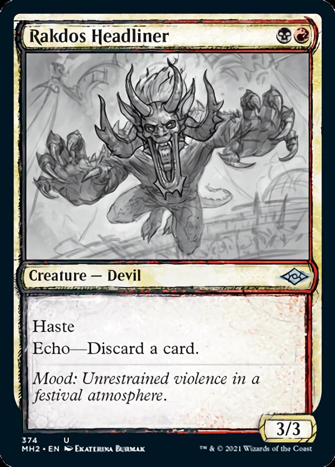 Rakdos Headliner (Sketch) [Modern Horizons 2] | Exor Games Bridgewater