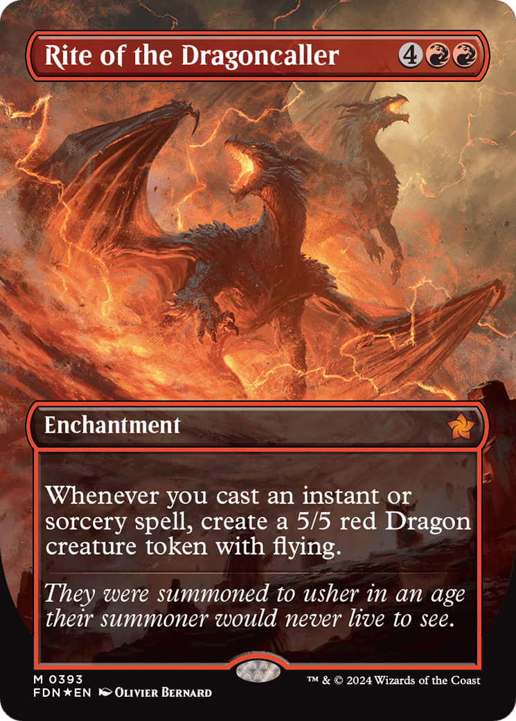 Rite of the Dragoncaller (Mana Foil) [Foundations] | Exor Games Bridgewater
