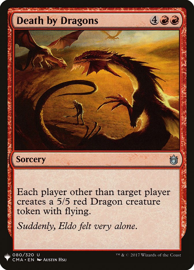 Death by Dragons [Mystery Booster] | Exor Games Bridgewater