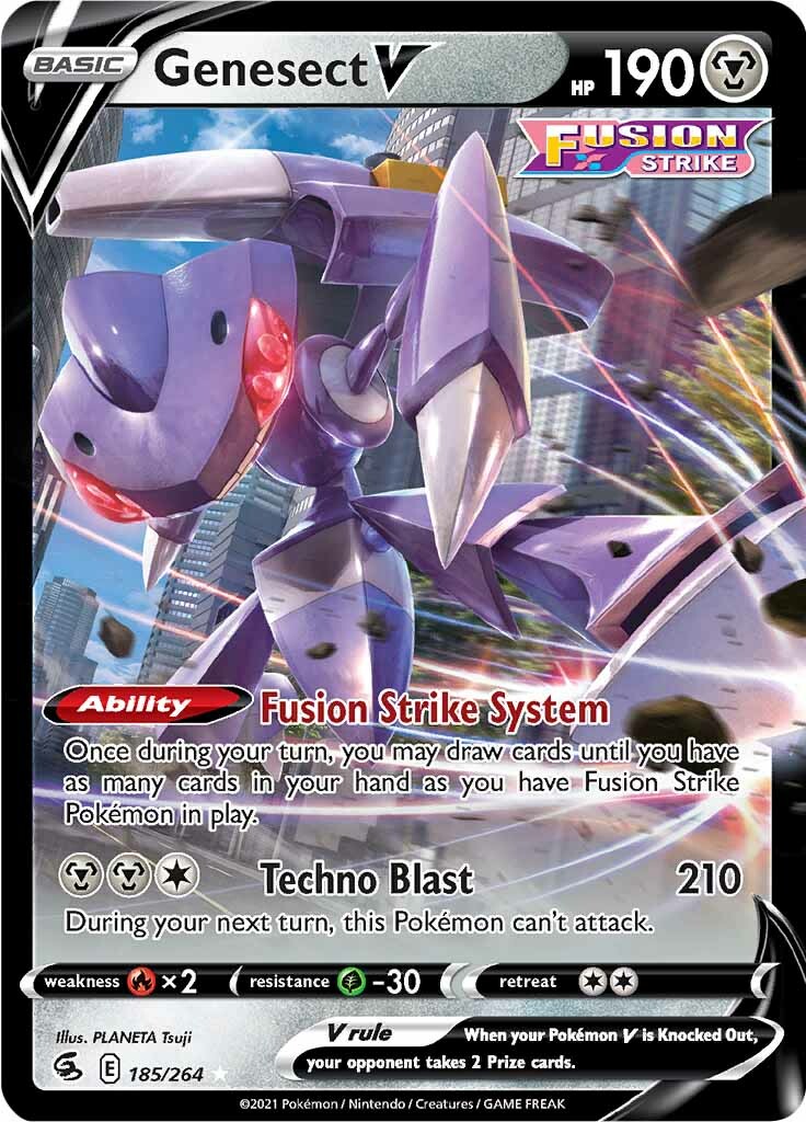 Genesect V (185/264) [Sword & Shield: Fusion Strike] | Exor Games Bridgewater