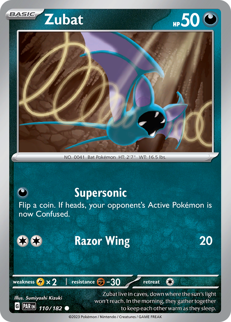 Zubat (110/182) [Scarlet & Violet: Paradox Rift] | Exor Games Bridgewater