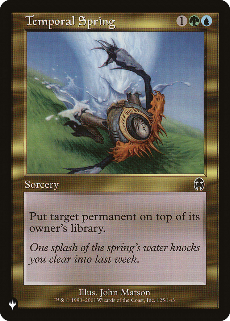 Temporal Spring [The List Reprints] | Exor Games Bridgewater