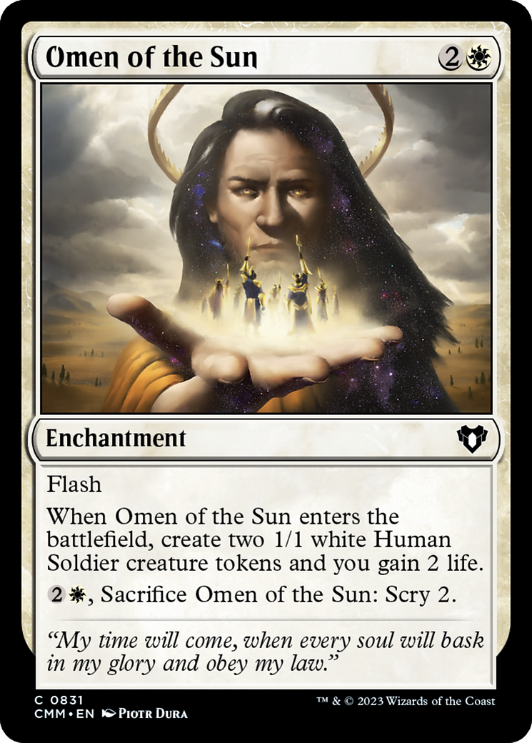 Omen of the Sun [Commander Masters] | Exor Games Bridgewater