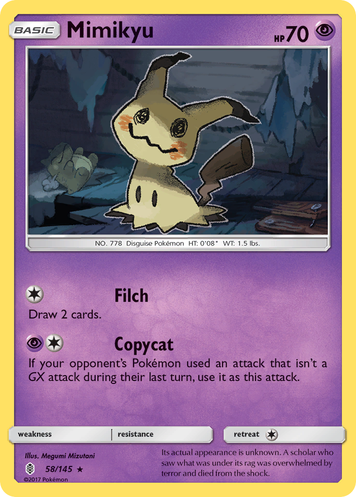 Mimikyu (58/145) [Sun & Moon: Guardians Rising] | Exor Games Bridgewater