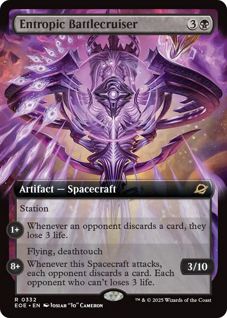 Entropic Battlecruiser (Extended Art) [Edge of Eternities] | Exor Games Bridgewater
