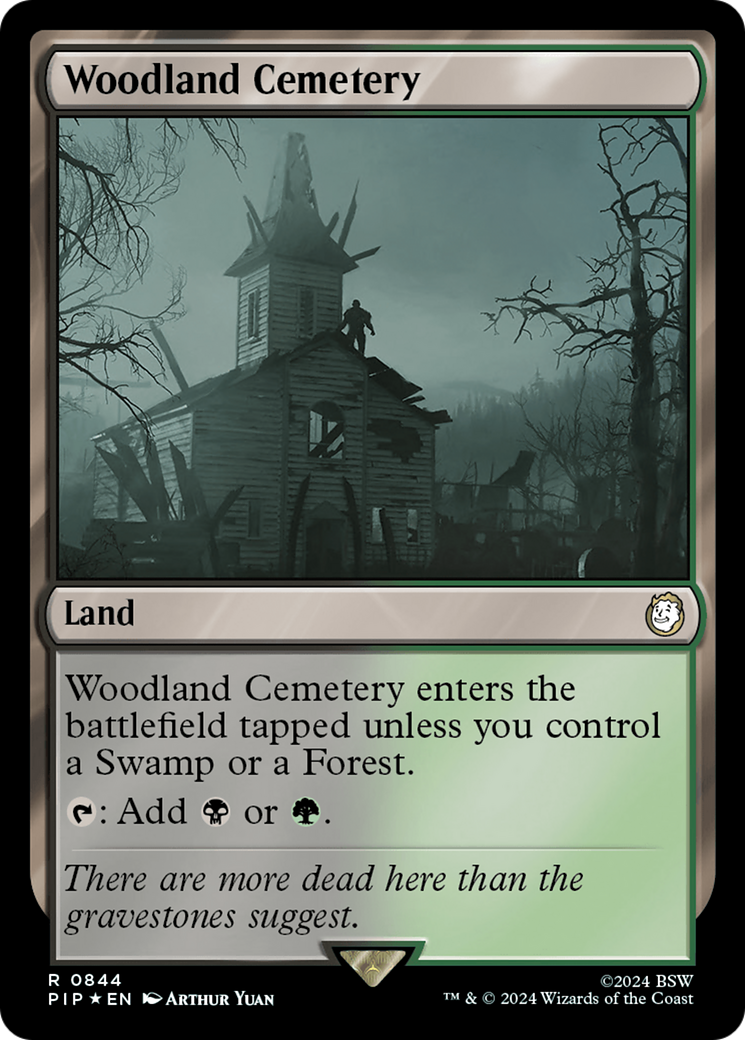 Woodland Cemetery (Surge Foil) [Fallout] | Exor Games Bridgewater