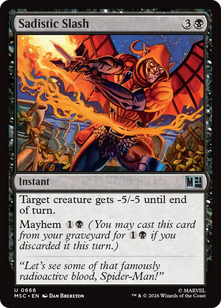 Sadistic Slash [Marvel Super Heroes Commander] | Exor Games Bridgewater