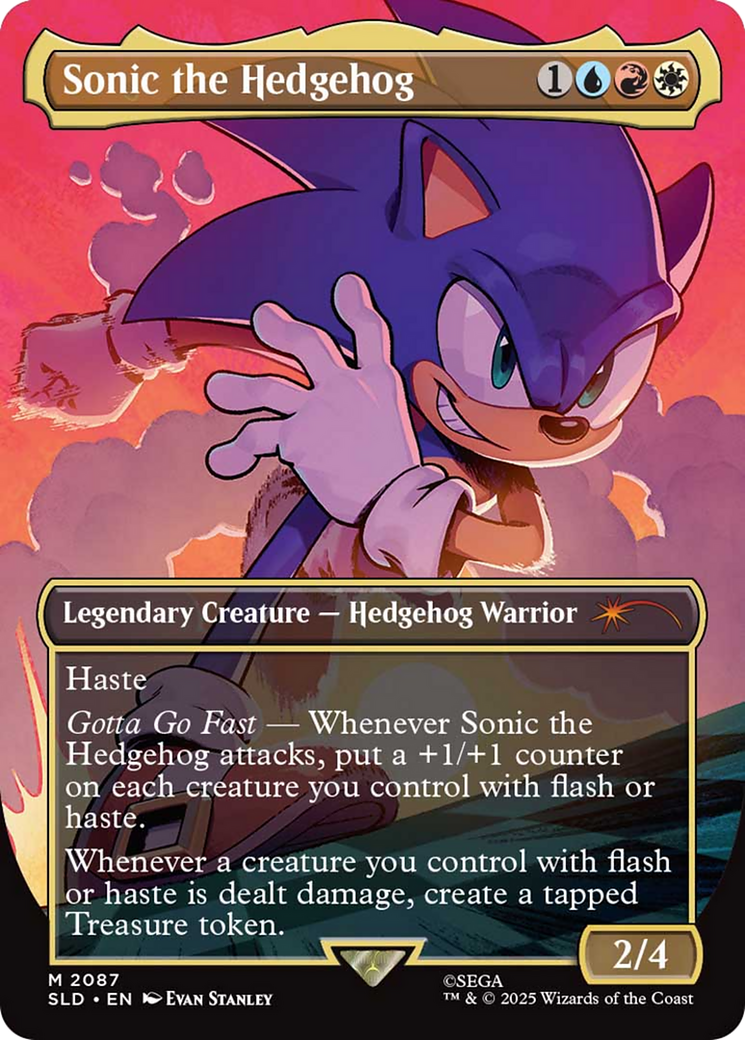 Sonic the Hedgehog (Rainbow Foil) [Secret Lair Drop Series] | Exor Games Bridgewater
