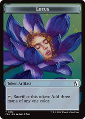 Dragon // Lotus Double-Sided Token [Reality Fracture Tokens] | Exor Games Bridgewater
