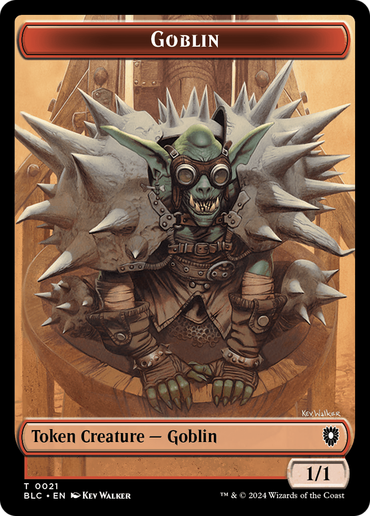 Illusion // Goblin Double-Sided Token [Bloomburrow Commander Tokens] | Exor Games Bridgewater