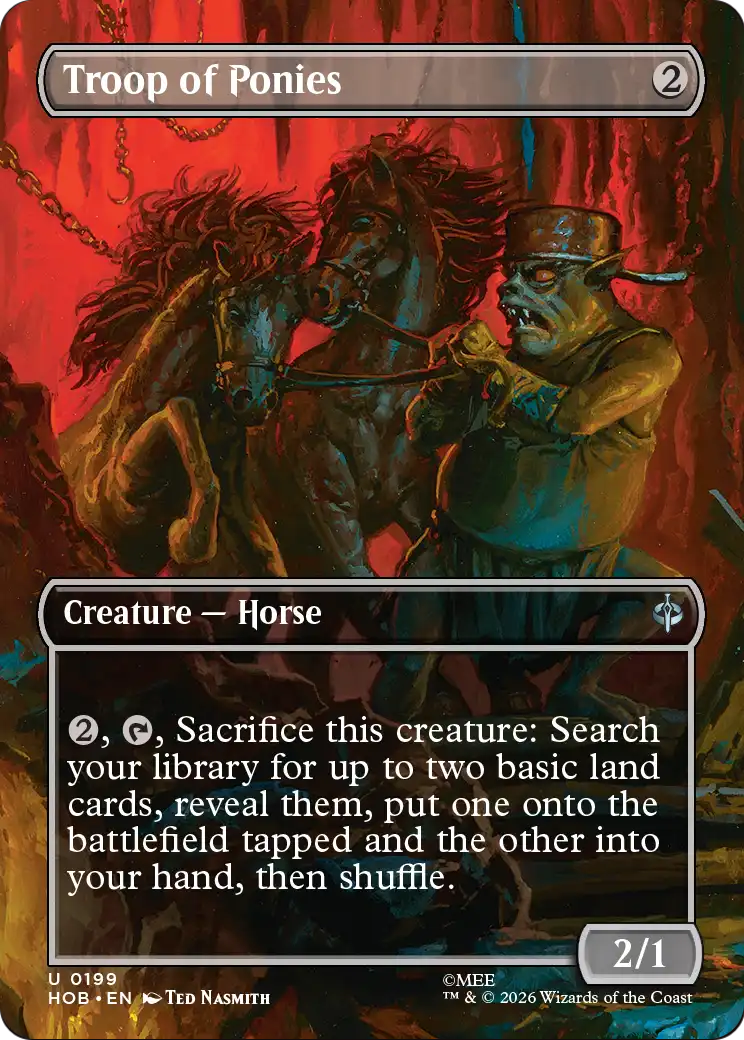 Troop of Ponies (Borderless) [The Hobbit] | Exor Games Bridgewater