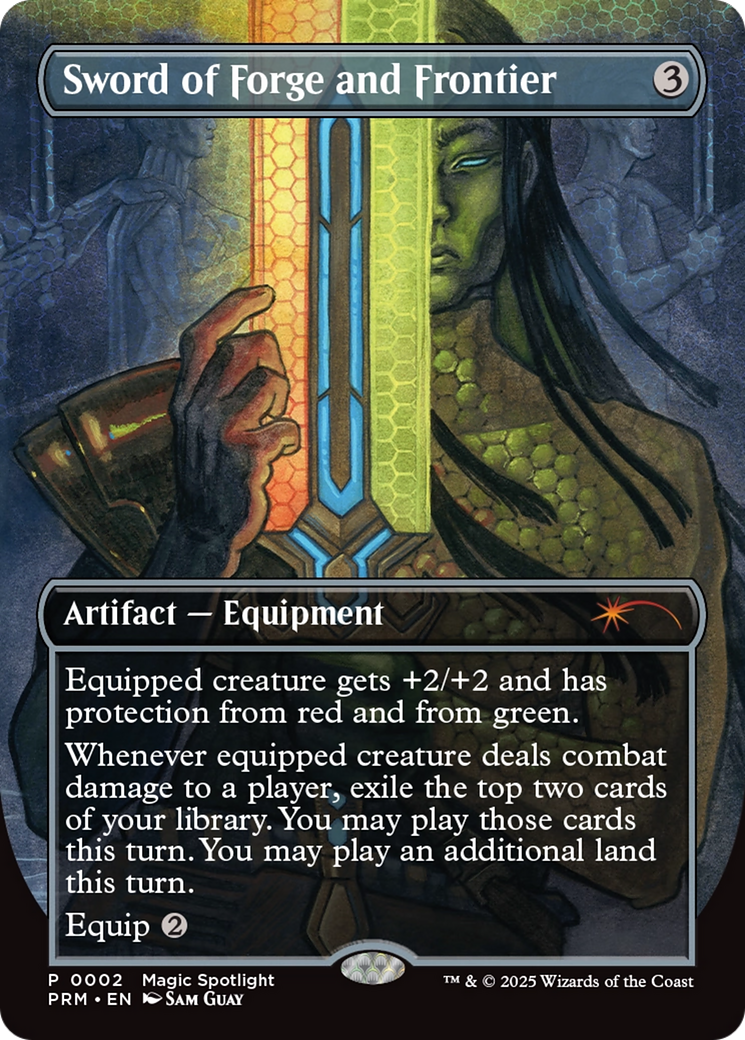 Sword of Forge and Frontier (Borderless) [Wizards Play Network 2025] | Exor Games Bridgewater