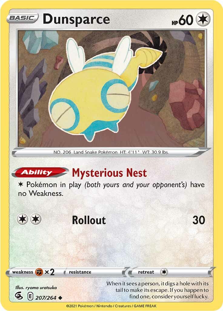 Dunsparce (207/264) [Sword & Shield: Fusion Strike] | Exor Games Bridgewater