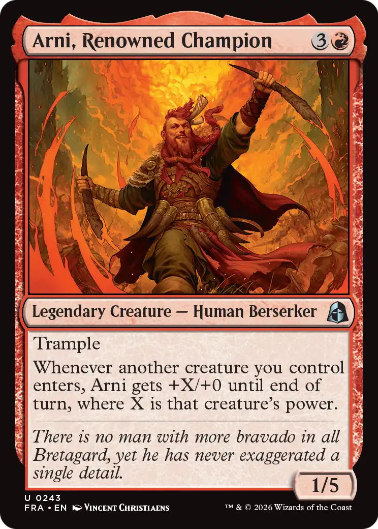 Arni, Renowned Champion [Reality Fracture] | Exor Games Bridgewater