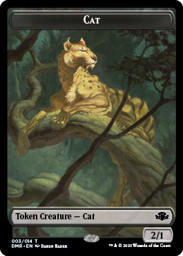 Cat Token (003) [Dominaria Remastered Tokens] | Exor Games Bridgewater