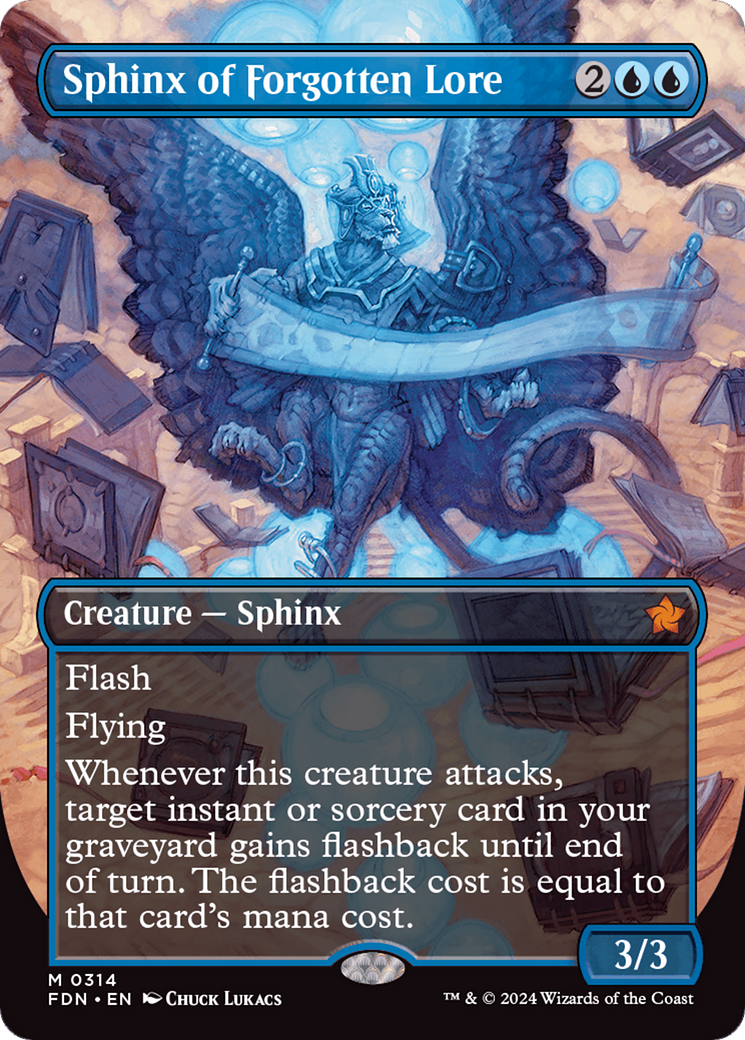 Sphinx of Forgotten Lore (Borderless) [Foundations] | Exor Games Bridgewater