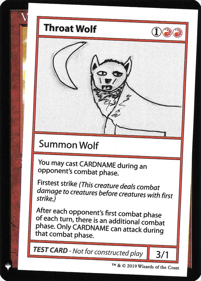 Throat Wolf [Mystery Booster Playtest Cards] | Exor Games Bridgewater