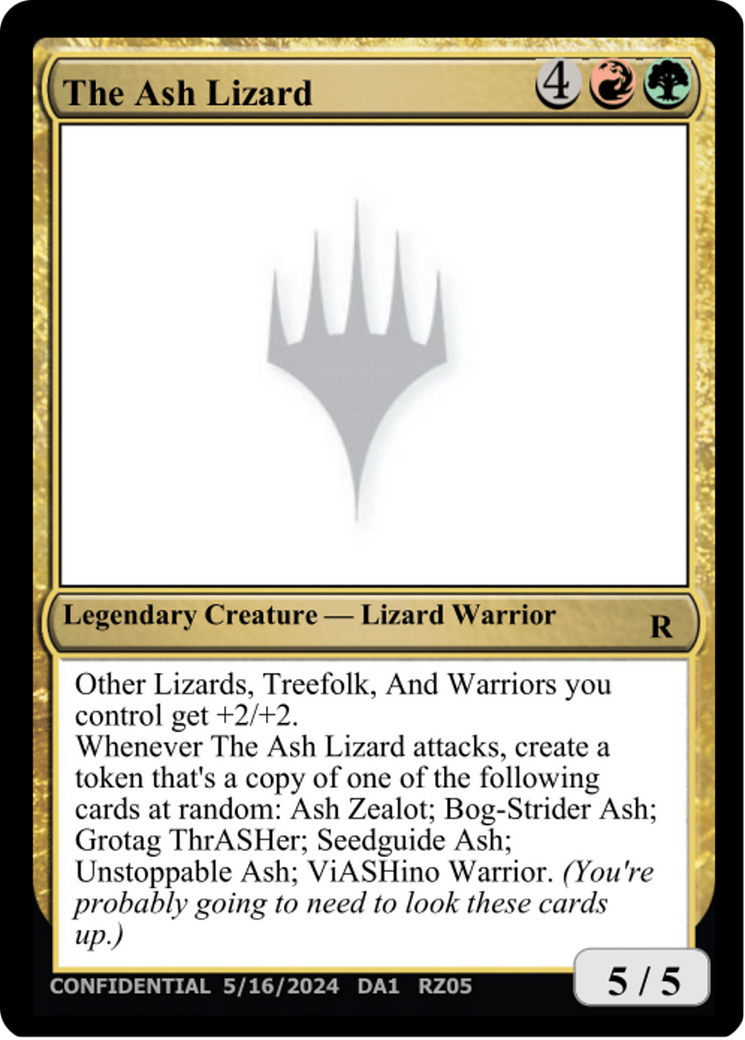 The Ash Lizard [Unknown Event] | Exor Games Bridgewater