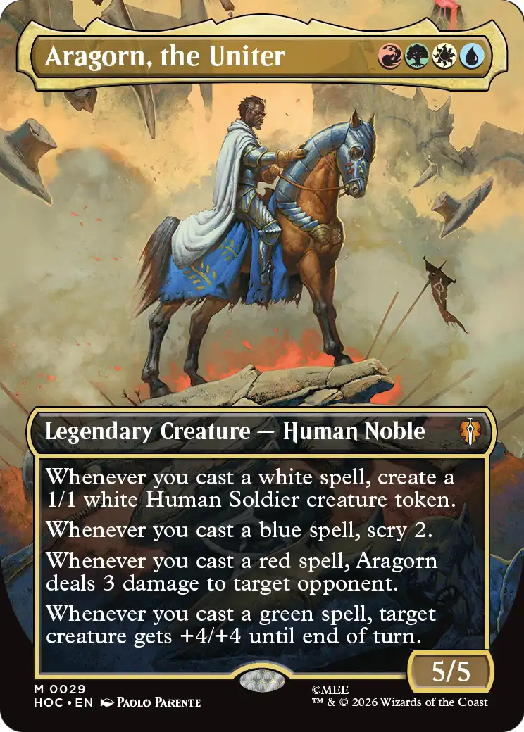 Aragorn, the Uniter (Borderless) [The Hobbit: Eternal-Legal] | Exor Games Bridgewater