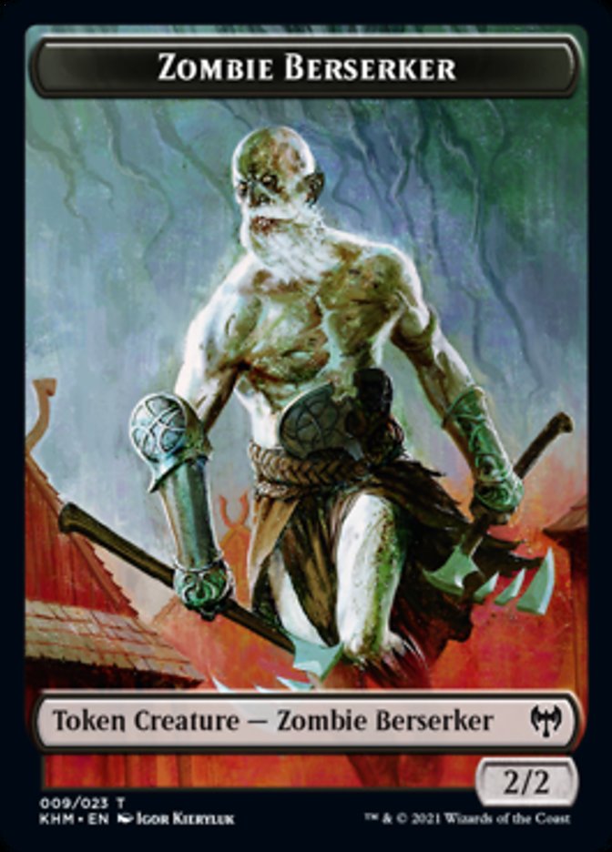 Zombie Berserker Token [Kaldheim Tokens] | Exor Games Bridgewater