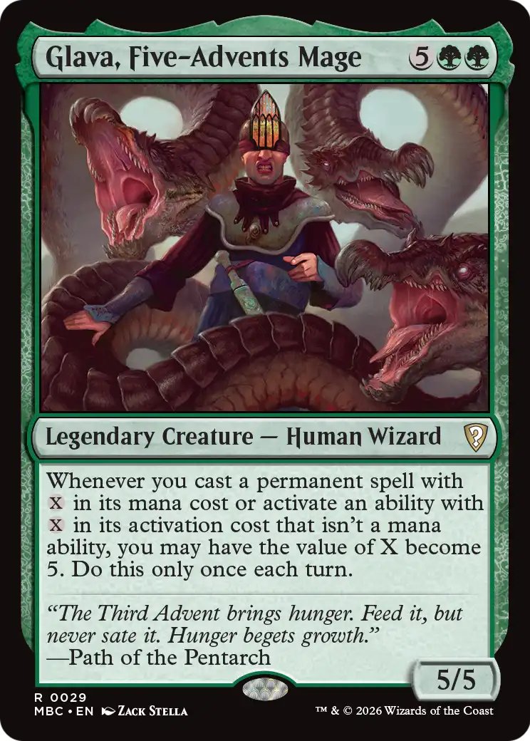 Glava, Five-Advents Mage [Mystery Booster: Commander Edition] | Exor Games Bridgewater