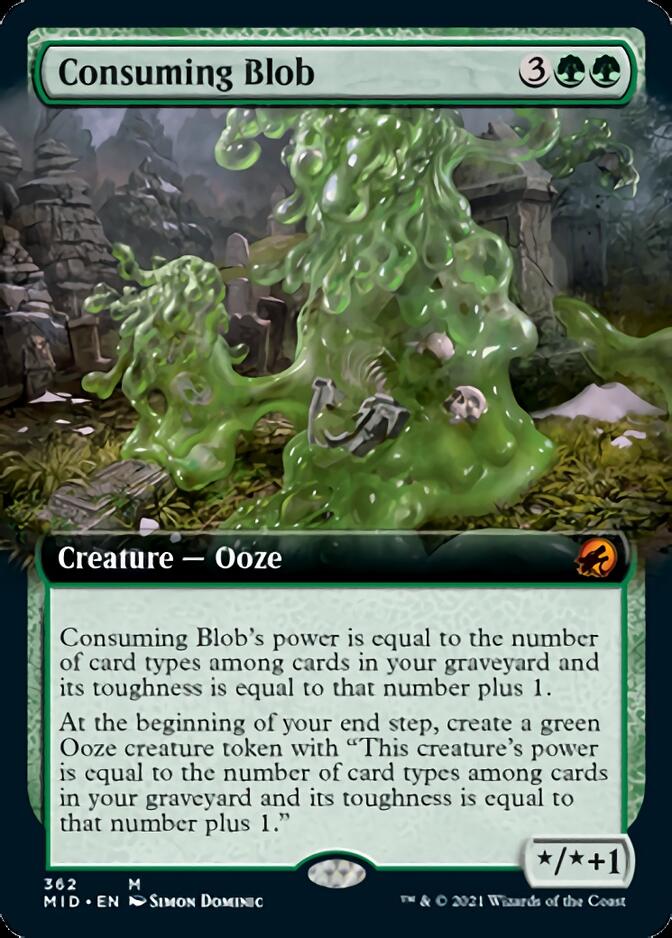 Consuming Blob (Extended Art) [Innistrad: Midnight Hunt] | Exor Games Bridgewater