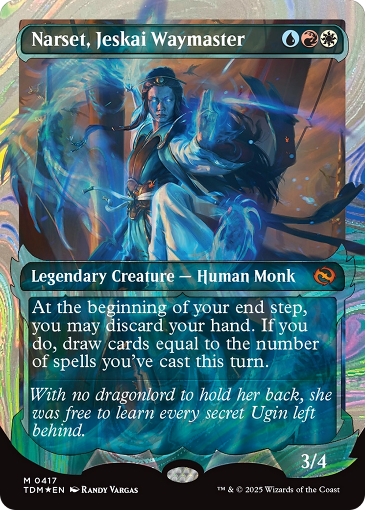 Narset, Jeskai Waymaster (Showcase) (Halo Foil) [Tarkir: Dragonstorm] | Exor Games Bridgewater