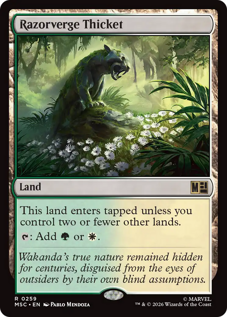 Razorverge Thicket (Surge Foil) [Marvel Super Heroes Commander] | Exor Games Bridgewater