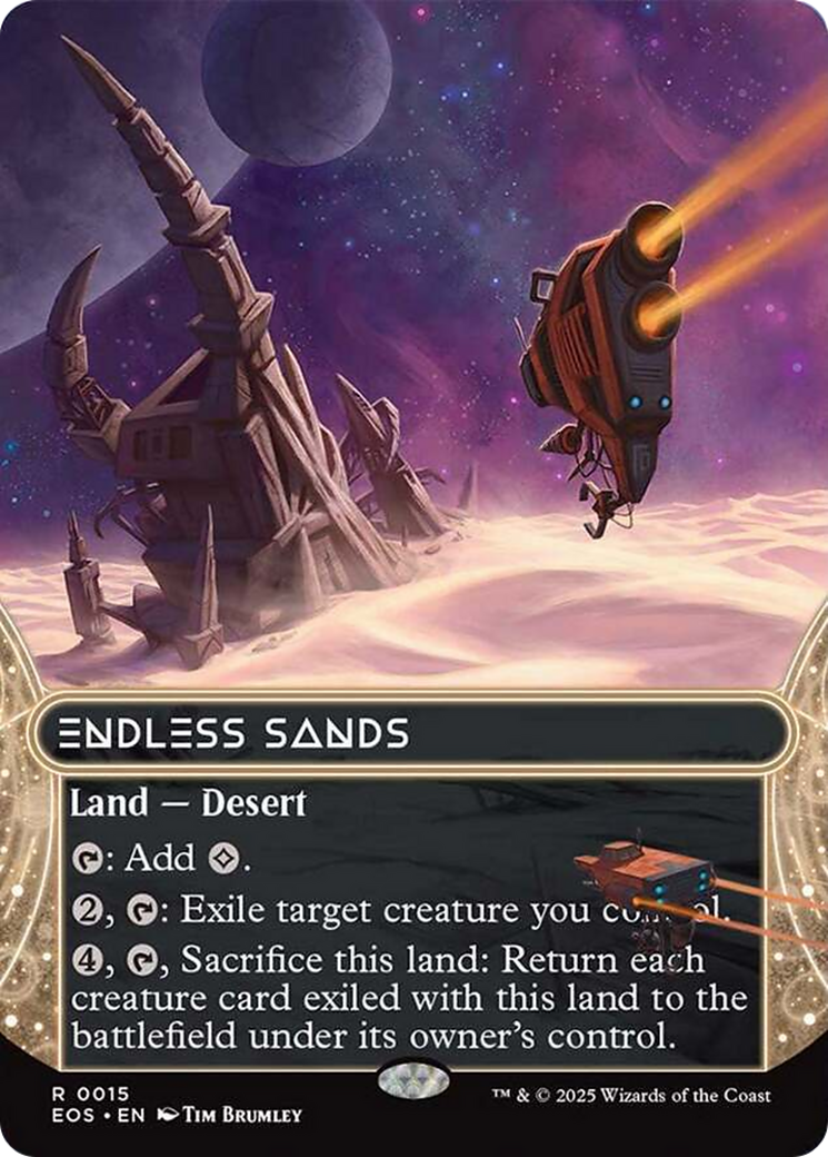 Endless Sands (0015) (Borderless) [Edge of Eternities: Stellar Sights] | Exor Games Bridgewater