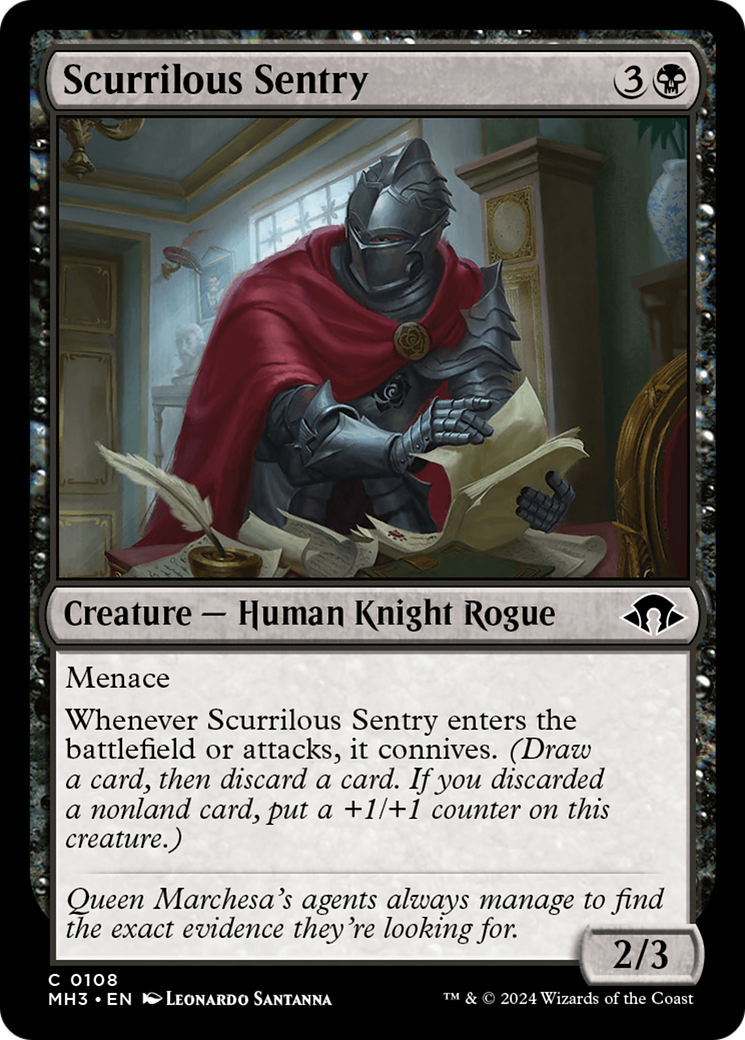 Scurrilous Sentry [Modern Horizons 3] | Exor Games Bridgewater