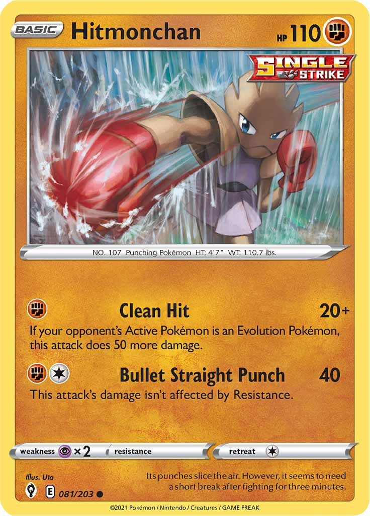 Hitmonchan (081/203) [Sword & Shield: Evolving Skies] | Exor Games Bridgewater