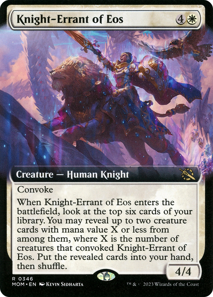 Knight-Errant of Eos (Extended Art) [March of the Machine] | Exor Games Bridgewater