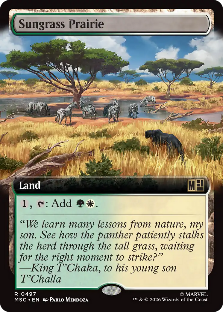 Sungrass Prairie (Extended Art) [Marvel Super Heroes Commander] | Exor Games Bridgewater