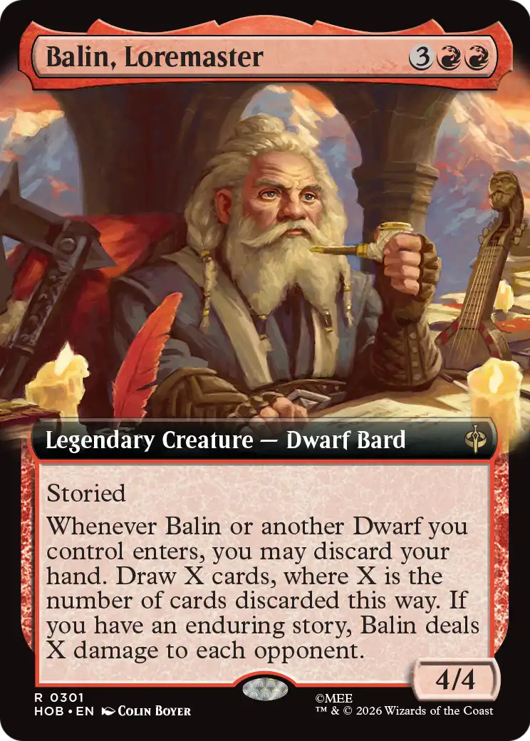 Balin, Loremaster (Extended Art) [The Hobbit] | Exor Games Bridgewater