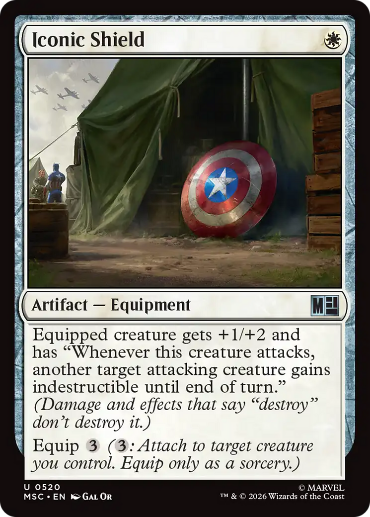 Iconic Shield [Marvel Super Heroes Commander] | Exor Games Bridgewater