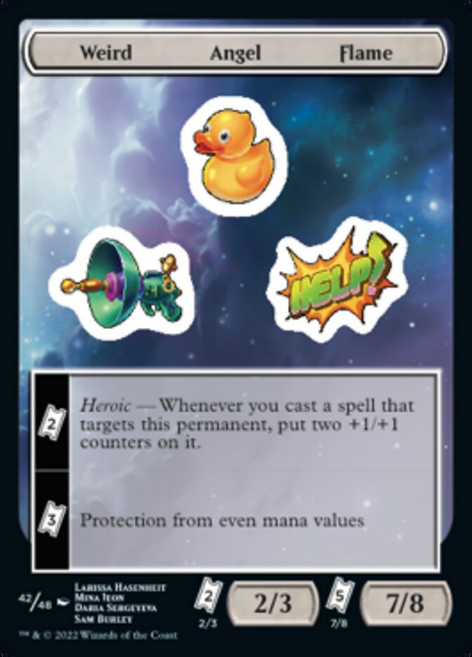 Weird Angel Flame [Unfinity Stickers] | Exor Games Bridgewater