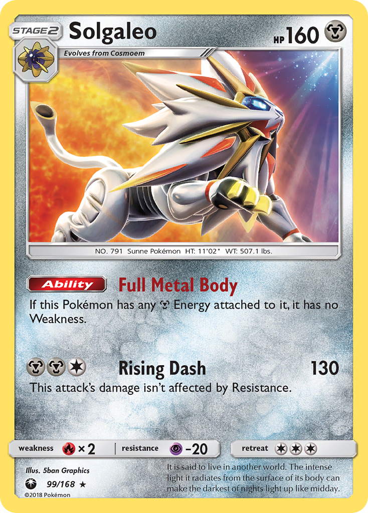 Solgaleo (99/168) [Sun & Moon: Celestial Storm] | Exor Games Bridgewater