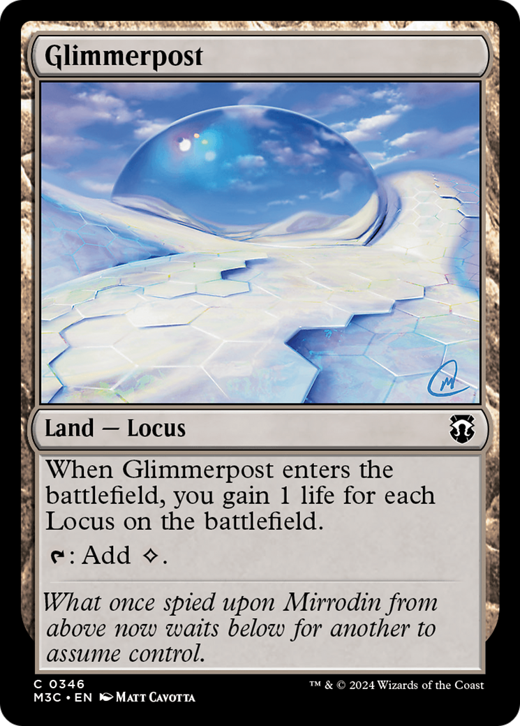 Glimmerpost (Ripple Foil) [Modern Horizons 3 Commander] | Exor Games Bridgewater