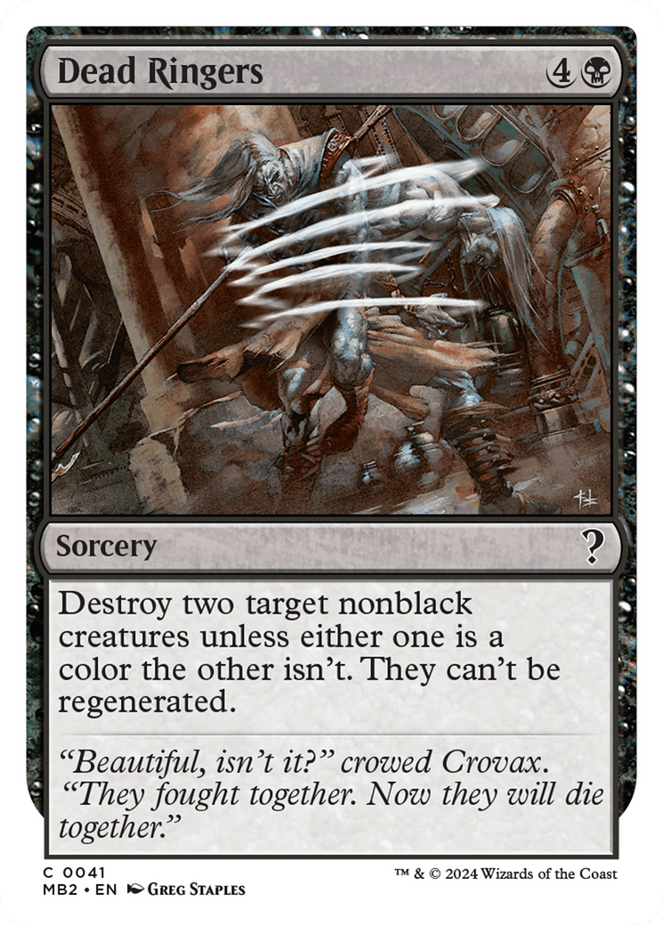Dead Ringers (White Border) [Mystery Booster 2] | Exor Games Bridgewater