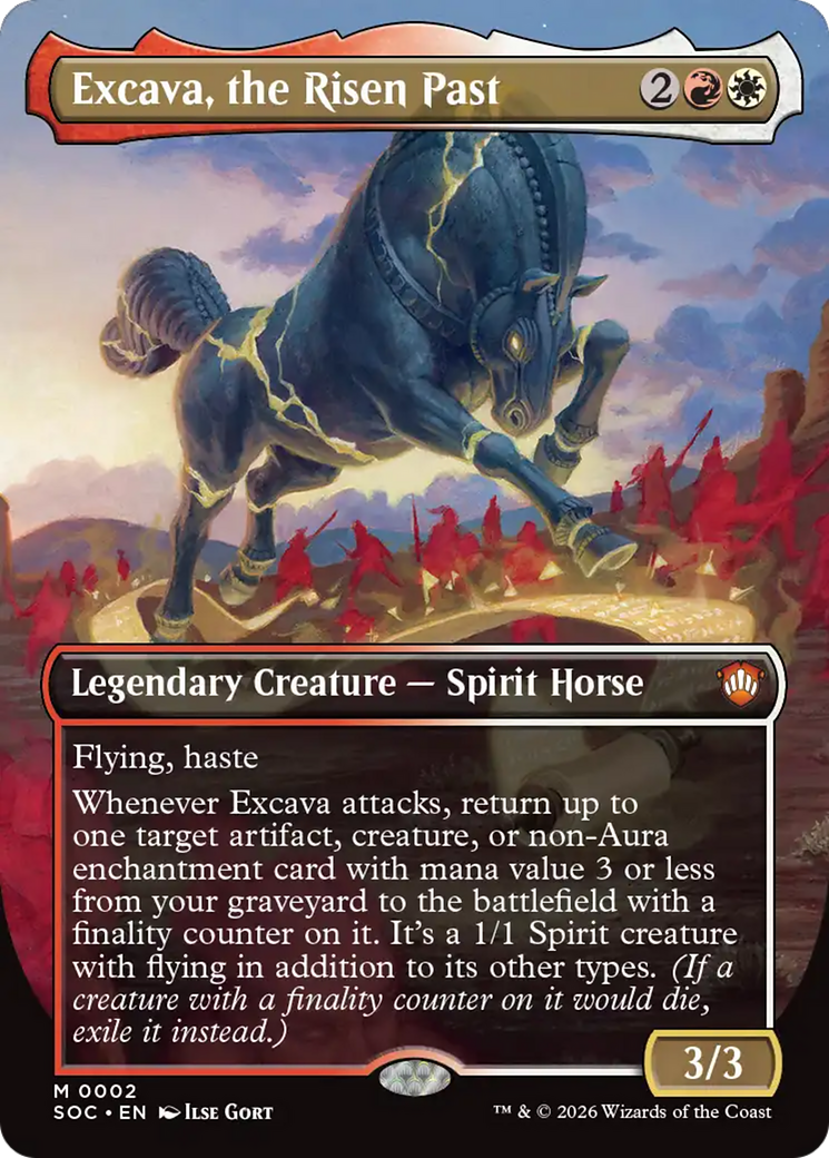 Excava, the Risen Past (Borderless) [Secrets of Strixhaven Commander] | Exor Games Bridgewater