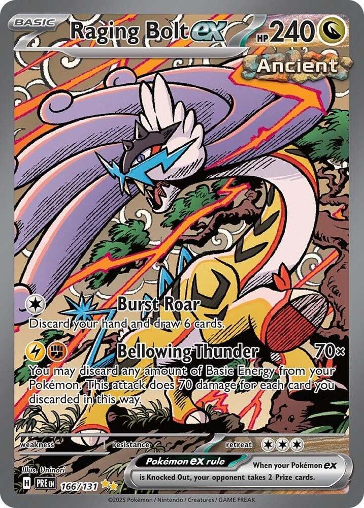 Raging Bolt ex (166/131) [Scarlet & Violet: Prismatic Evolutions] | Exor Games Bridgewater