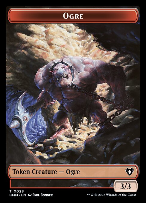 Eldrazi Spawn // Ogre Double-Sided Token [Commander Masters Tokens] | Exor Games Bridgewater