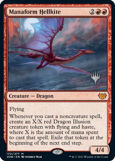 Manaform Hellkite (Promo Pack) [Innistrad: Crimson Vow Promos] | Exor Games Bridgewater