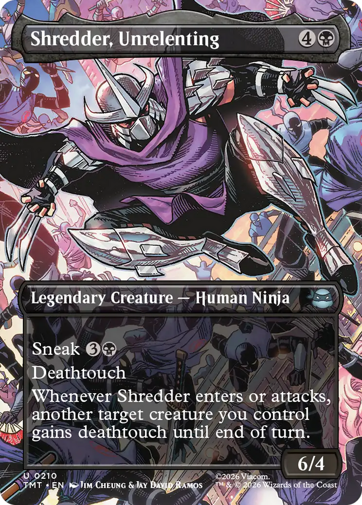 Shredder, Unrelenting (Borderless) [Teenage Mutant Ninja Turtles] | Exor Games Bridgewater