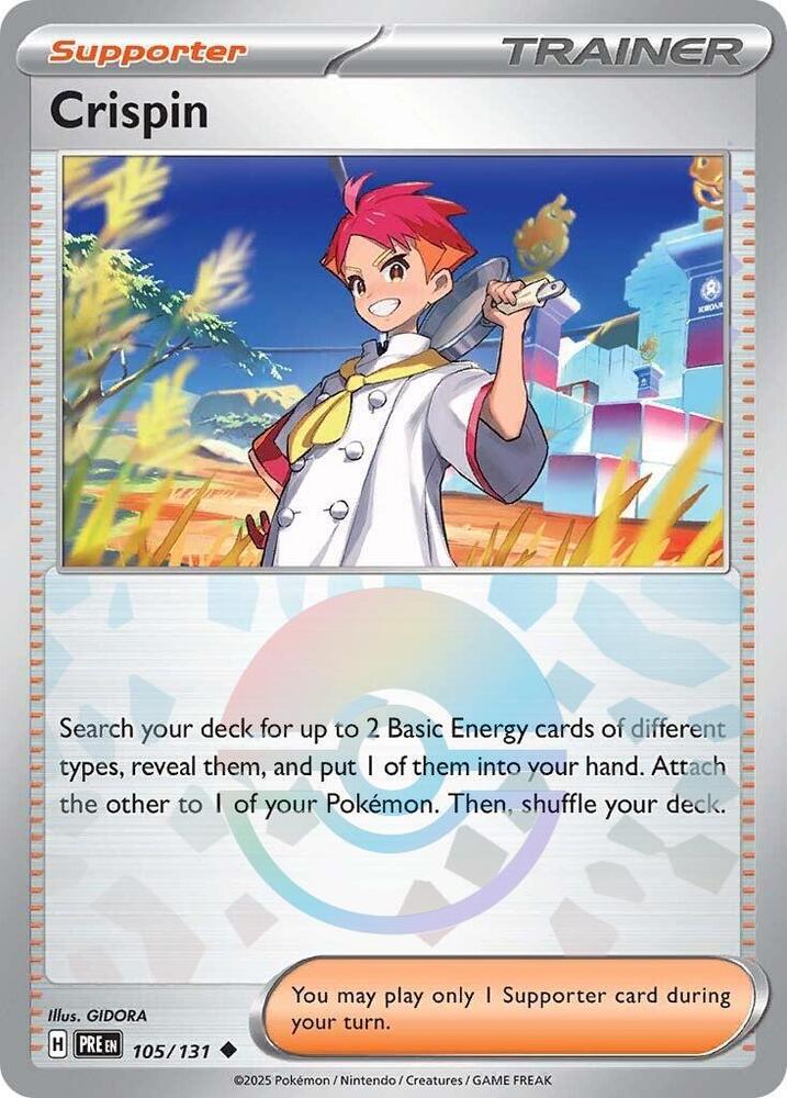 Crispin (105/131) (Poke Ball Pattern) [Scarlet & Violet: Prismatic Evolutions] | Exor Games Bridgewater