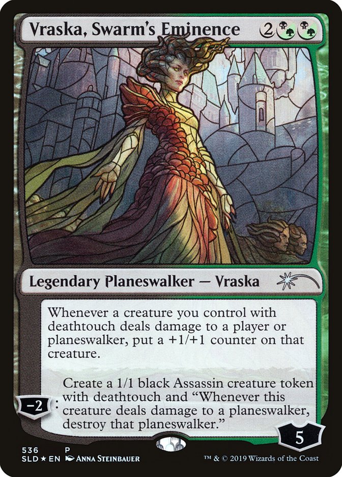 Vraska, Swarm's Eminence (Stained Glass) [Secret Lair Drop Promos] | Exor Games Bridgewater