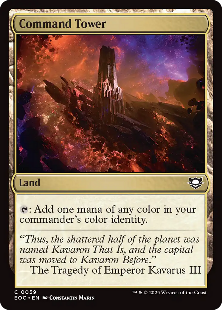 Command Tower [Edge of Eternities Commander] | Exor Games Bridgewater