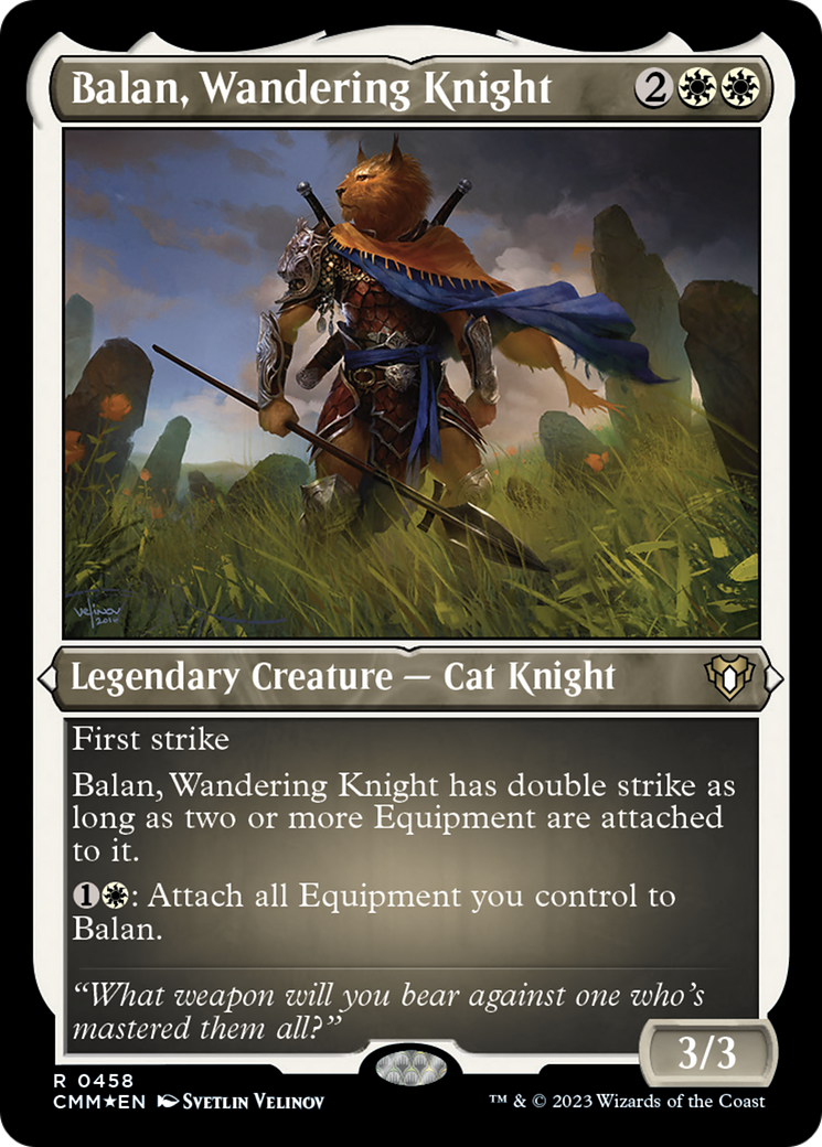 Balan, Wandering Knight (Foil Etched) [Commander Masters] | Exor Games Bridgewater